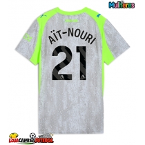 Camisa de Futebol Manchester City Rayan Ait-Nouri #21 Equipamento Alternativo Mulheres 2025-26 Manga Curta